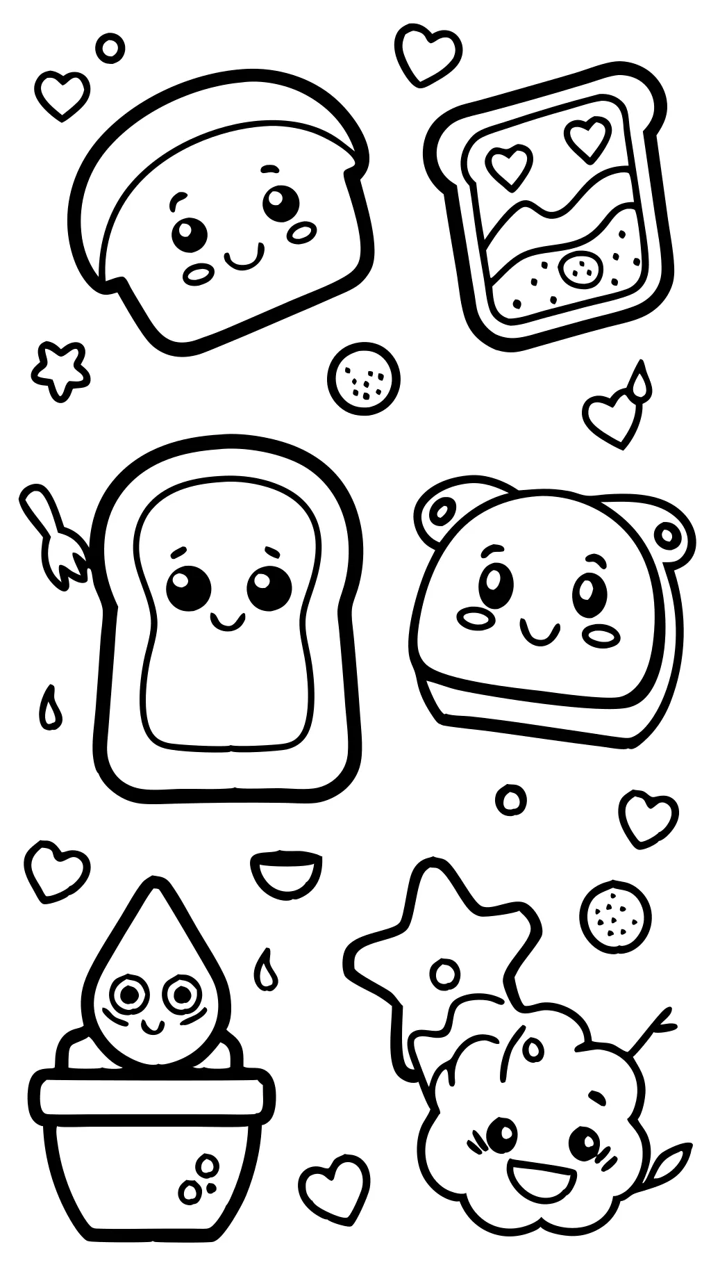 coloriage de toast